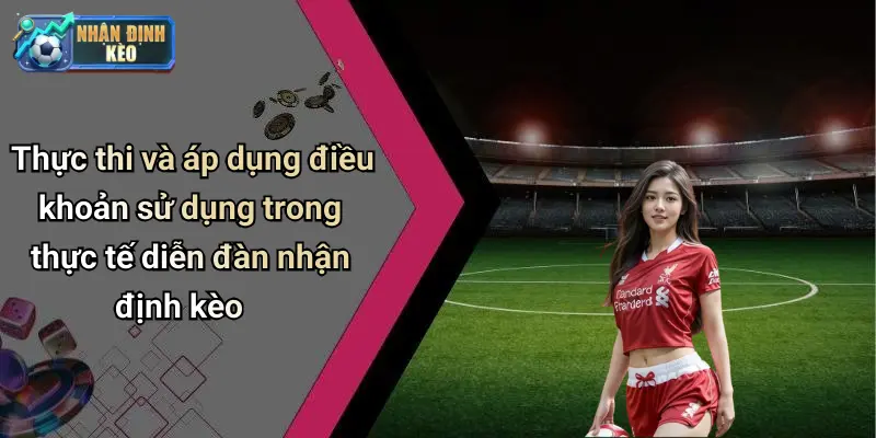 Thực thi và áp dụng điều khoản sử dụng trong thực tế diễn đàn nhận định kèo