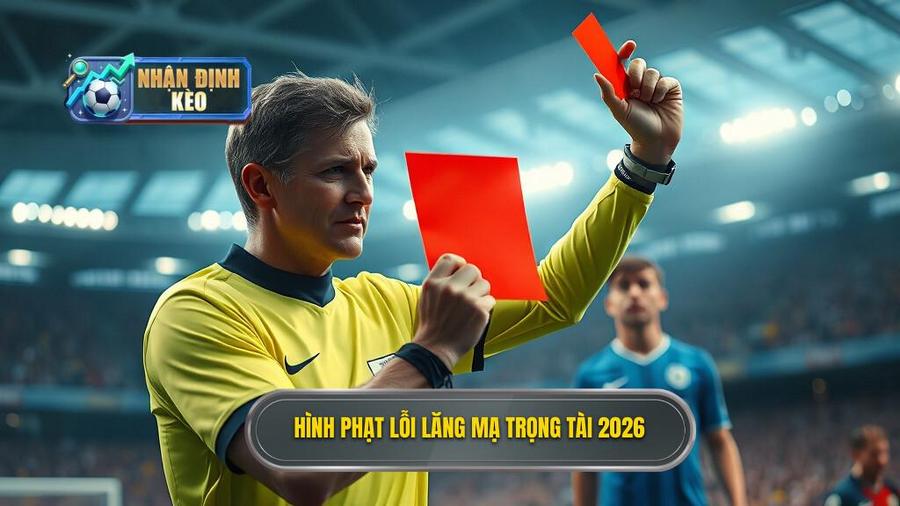 2. Hình phạt lỗi lăng mạ trọng tài 2026